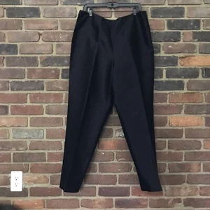 Talbots |  Side Zip Pants Straight Leg  Black Sz 16 (34 X L31) -Cheapchicplus - Picture 1 of 4