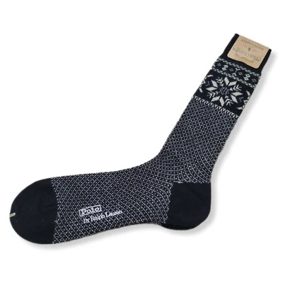 Calcetines de vestir largos vintage Polo Country Ralph Lauren para hombre invierno copo de nieve Japón Foto 1 de 4