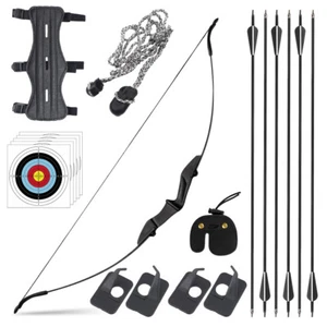 40LB Archery Bow for Adult Beginner Left and Right Handed Recurve Bow and Arrow - Picture 1 of 14