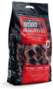 WEBER Grillbriketts 8 kg Holzkohle Briketts Grill Barbecue - Bild 1 von 2