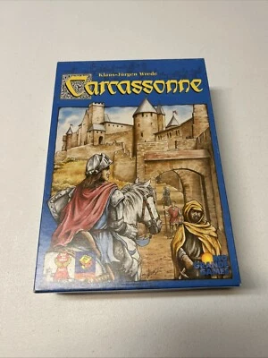 Carcassonne Board Game Strategy w/River Expansion Rio Grande Games Complete 2000 - Image 1 of 4