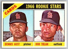 1966 Topps Cardinals Rookies - Dennis Aust/Bob Tolan RC St. Louis Cardinals #179