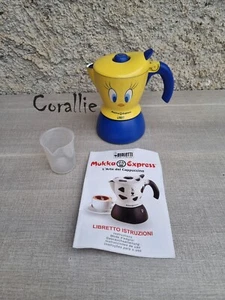 Cappuccino Maker Caffettiera Tweety Bialetti Mukka express 2 cups moka - Imagen 1 de 16