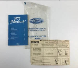 1977 Mercury Owner Manual FPS365-11577-B - Picture 1 of 5