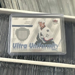 2007-2008 NHL Fleer Ultra Uniformity Patch Daniel Sedin!!
