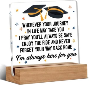 Graduation Gifts Daughter Son Friend High School College Inspirational Grad Sign - Picture 1 of 8
