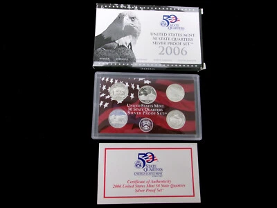 2006 United States Mint 50 State Quarters Silver Proof Set.  USPC06QS - Image 1 of 4