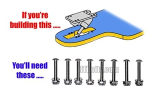 NoRust Stainless Longboard Drop Through Truck Hardware • Screws Bolts • USA•thru - Picture 1 of 10