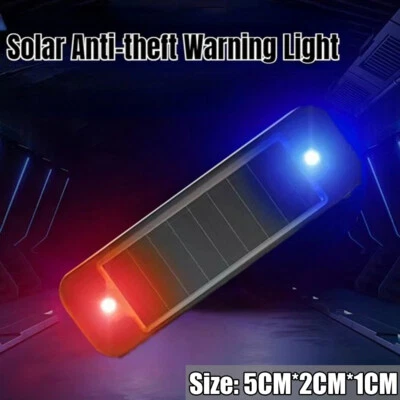 Car Accessories Solar LED Flash Light Anti-theft Safety Warning Tail Night Light - Image 1 of 4