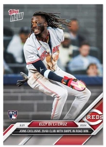 2024 Topps Now #577 Elly De La Cruz Rookie Card 20/60 Club - Picture 1 of 2