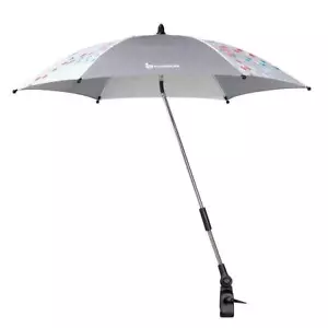 Badabulle UV PARASOL GREY Baby Pram Umbrella Outdoor Universal Holder 0m+ BN - Picture 1 of 3