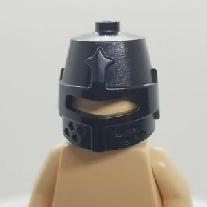 NEW LEGO | Minifigure Headgear - Black Castle Helmet w/ Eye Slit - Picture 1 of 2