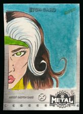 2020 2021 UD Marvel Metal X-Men Etch Sketch True 1/1 Rogue by Charles Drake