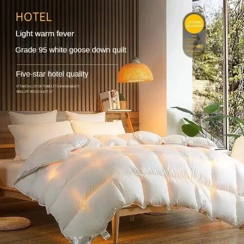Anti-feather Cloth 95 White Goose Down Duvet Silent Quilt Warm Hotel Gift Quilt - Image 1 of 4
