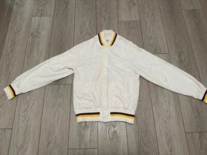Vintage Sand Knit Medalist Red Stripe Warm Up Jacket Men’s Size S Made In USA - Bild 1 von 7