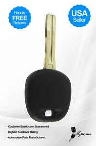 New Lexus Replacement Uncut Ignition Key Blade 4C Transponder Chip TOY50-PT - Picture 1 of 1