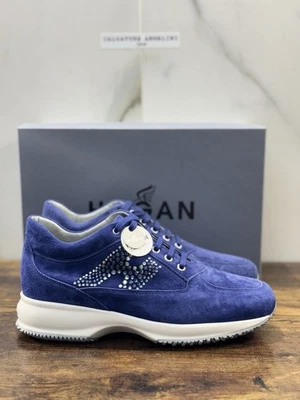 Zapatilla deportiva Hogan interactiva mujer gamuza tinta azul lujo Hogan mujer 38 Foto 1 de 4