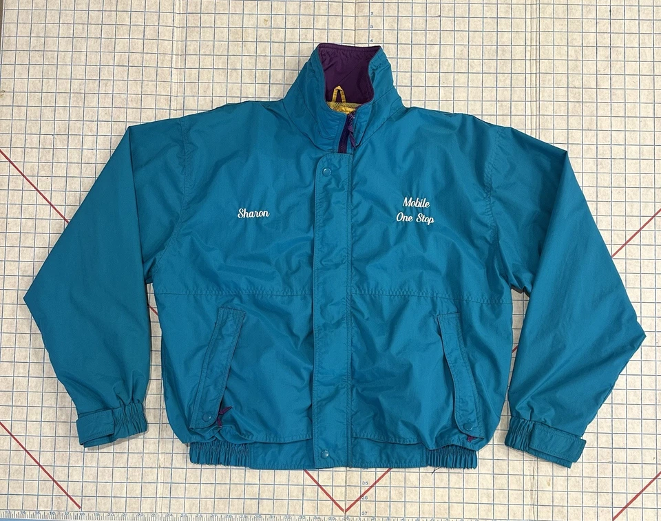 Chaqueta Mobil Oil Gas L Color Block Wearguard 407 Sharon Blue De Colección Foto 1 de 4