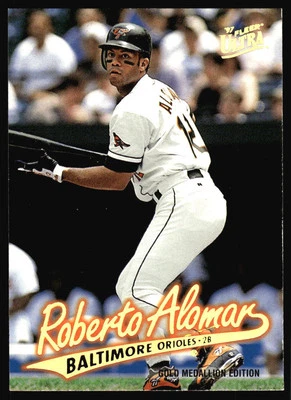 1997 Ultra Roberto Alomar Gold Medallion #G1 Baltimore Orioles - Image 1 of 2