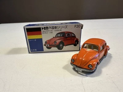 Tomica Caja Azul F20 Volkswagen 1200LSE 1/60 Tomy Hecho en Japón De Colección Foto 1 de 4