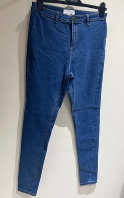Dorothy Perkins Tall Jeans Size 14 Blue Denim High Rise Stretch Skinny Casual - Image 1 of 4
