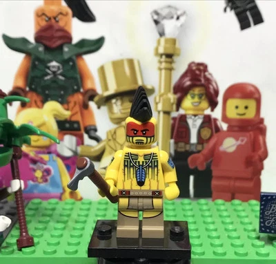 Lego CMF Collection Series 10 Mini Figure Tomahawk Warrior Col149 / 2012 - Image 1 of 4