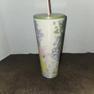 Neu mit Etikett Starbucks Herbst 2024 Pastell Mehrfarbig Formen Matt Soft Touch Becher - Bild 1 von 6