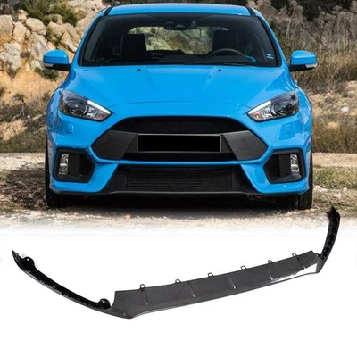 Parachoques delantero de fibra de carbono para Ford Focus RS 2016-2018 alerón de barbilla labial Foto 1 de 4