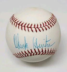Chuck Hinton Signed Auto Rawlings Official American League Baseball INDIANS - Picture 1 of 3
