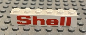 LEGO Shell 1x6 Brick With  Bold Pattern / Print
