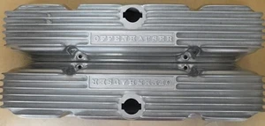 Offenhauser 5187 BB Mopar 361-440 Polished Aluminum Tall Valve Covers, 4 Bolt - Picture 1 of 4