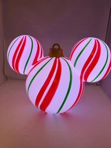 Disney Mickey Mouse Symbol Weihnachten beleuchtet Ohrschmuck Deko wechselt Farben - Bild 1 von 17