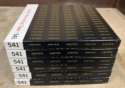 Cinta de grabación Ampex 541 - Lote de 6 sin usar Foto 1 de 4