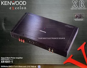NEW KENWOOD XR1001-1 XR Series, 2-ohm Stable, Monoblock Amplifier w/ Bass Knob - Picture 1 of 1