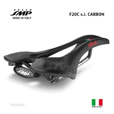 NEW Selle SMP F20Csi CARBON Saddle : BLACK - MADE IN iTALY! - Image 1 of 4