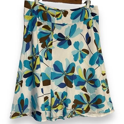 Falda Kim Rogers Hasta la Rodilla Para Mujer 14 Multicolor Floral Forrada Cremallera Retro Y2K Foto 1 de 4