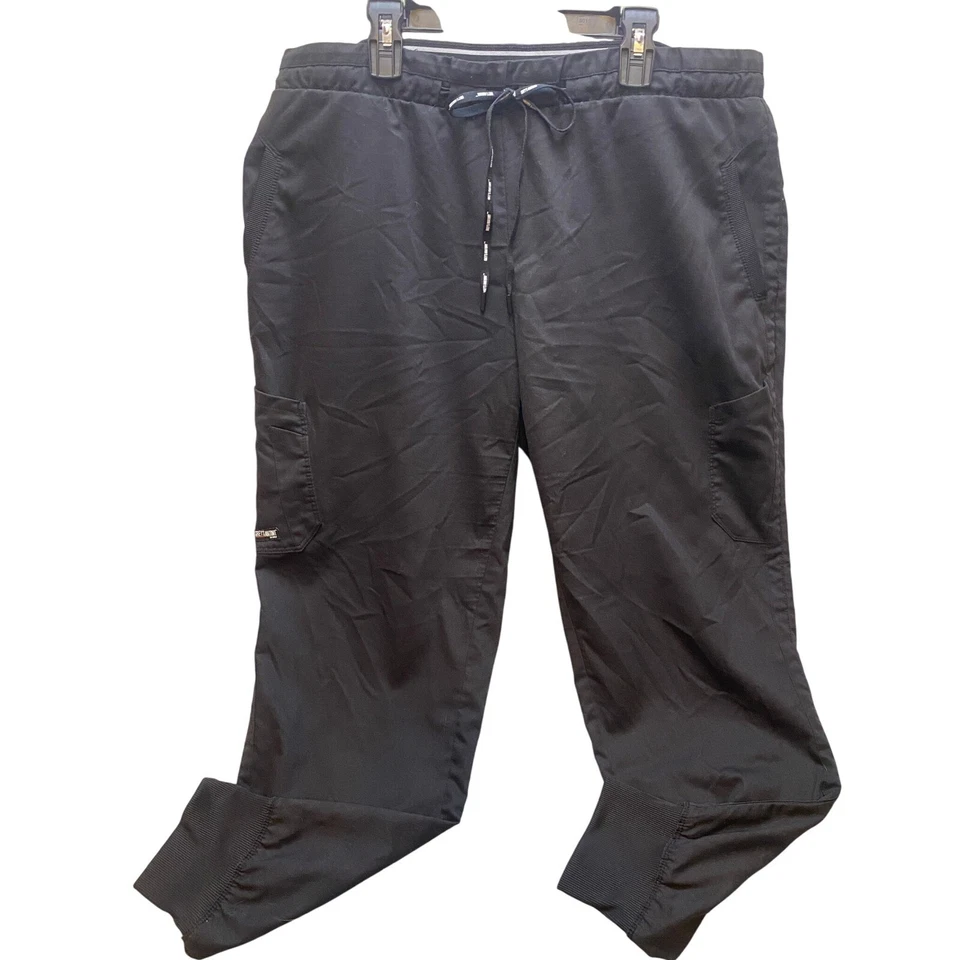 Pantalones de Anatomía Grises Para Hombre Ropa de Trabajo Médica Extra Grande Cordón Exfoliante Negro Foto 1 de 4