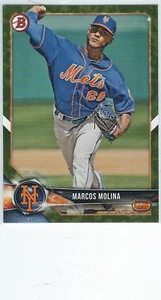 2018 Bowman Prospect Marcos Molina Camo Card!! New York Mets!! - Picture 1 of 1