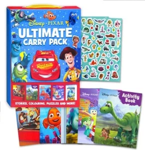 NEW IN PACK - PIXAR ULTIMATE CARRY PACK with 5 AWESOME books STICKERS - Picture 1 of 2