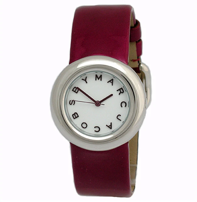 NUEVO RELOJ MARC JACOBS VINO ROJO CHAROL PUÑO, CORREA MUJER-MBM8516 Foto 1 de 1
