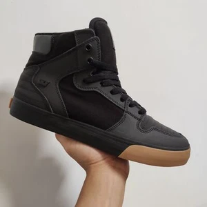 Supra Men's Supra Vaider X SHOE PALACE Black cowhide High Top - Picture 1 of 25
