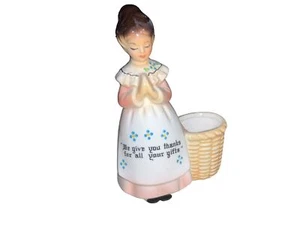 Prayer Lady Toothpick Holder Pink - Picture 1 of 15