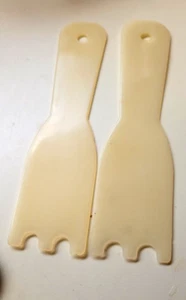 2 espátulas rascadoras de plástico George Foreman Parrilla Off White 7" NUEVAS - Imagen 1 de 3