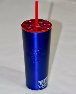 2020 Starbucks Stainless Steel Blue Tumbler *Mexico Exclusive* - Picture 1 of 7