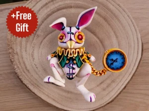 Conejo Blanco Articulado, Flexi Regalo Halloween, Impreso en 3D - Imagen 1 de 41