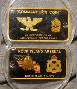 Moneda Desafío Presentación Estilo Etiqueta de Perro Comandante Arsenal Arsenal Rock Island - Imagen 1 de 1