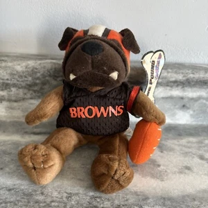 Cleveland Browns Dawg Pound Plush Stuffed Burger King "CB" 1999 8” - Picture 1 of 9