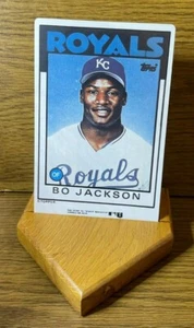 1988 Sporting News Baseball Immortals Bo Jackson Porcelain Card And Stand - Picture 1 of 4