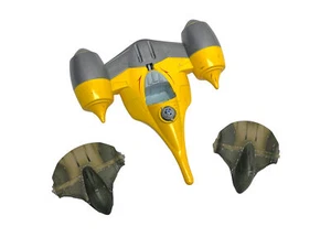LOT Star Wars Naboo Starfighter Anakin Skywalker Ship Vintage 2001 Playskool Toy - Picture 1 of 3
