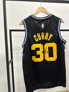 STEPHEN CURRY black jersey GSW hand signed autographed JSA COA - Picture 1 of 6